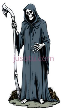 死神,卡通,黑色PNG