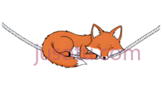 狐狸,卡通,橙色PNG