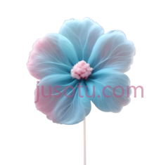 花,渐变,蓝色,粉色PNG