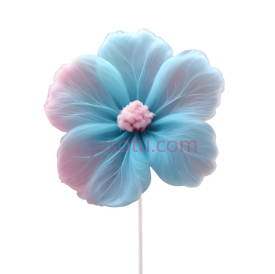 花,渐变,蓝色,粉色, PNG