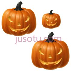 南瓜灯,雕刻,橙色PNG