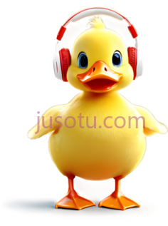 鸭子,卡通,黄色PNG