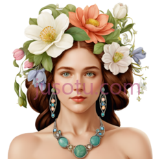 美女肖像PNG