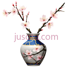 花瓶,传统中国风,白色,蓝色,粉色PNG
