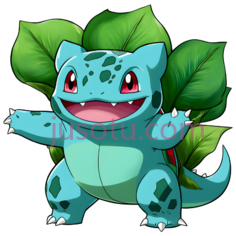 妙蛙种子,卡通,蓝色PNG