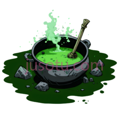 魔法药水,卡通,绿色PNG