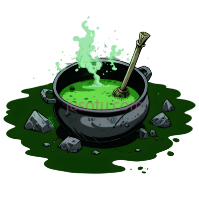 魔法药水,卡通,绿色, PNG