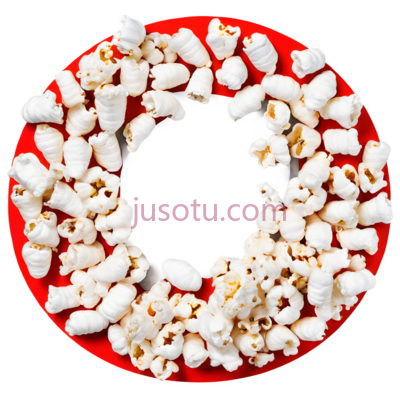 爆米花,散落,白色, PNG