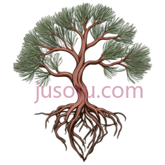 树,插画,绿色,棕色PNG