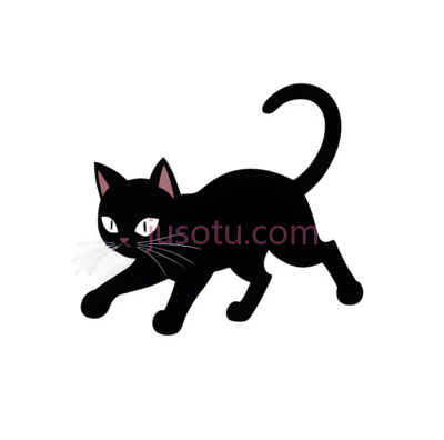 黑色,猫, PNG