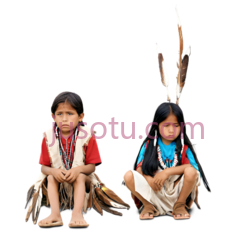 小孩,服饰,蓝色上衣, 米色裤子PNG