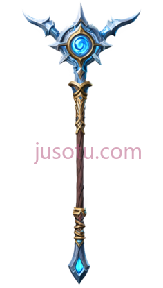 权杖,幻想,蓝色, 金色PNG