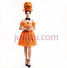 南瓜装,万圣节,橙色PNG