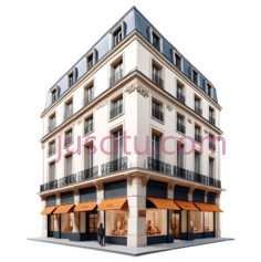 建筑,欧式,白色, 橙色PNG