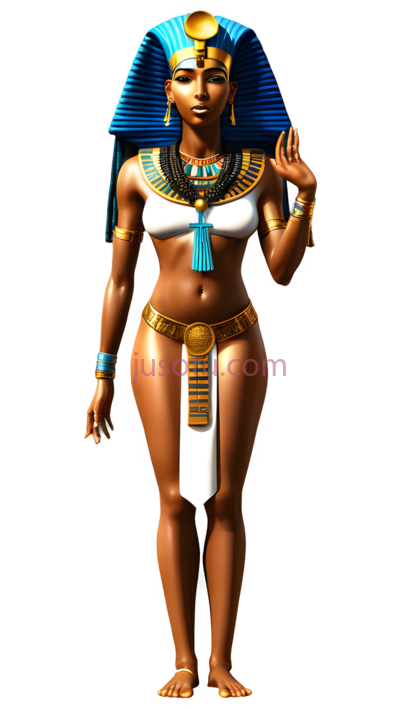 埃及女神,古埃及,蓝色,金色,白色, PNG