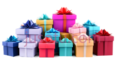 礼物盒,方形,橙色PNG