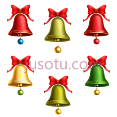 铃铛,圣诞,金色PNG