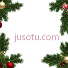 圣诞树,装饰性,绿色,红色,金色PNG