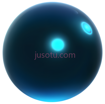 球体,发光,蓝色, PNG