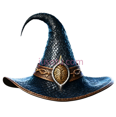 巫师帽,奇幻,黑色, PNG