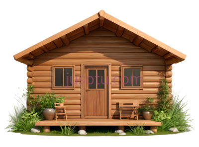 小屋,绿色, PNG