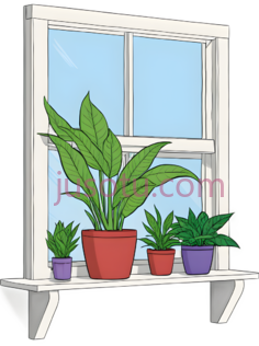 植物,卡通,绿色,红色,紫色PNG