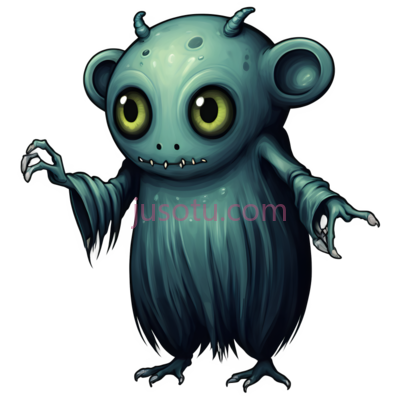 卡通生物,可爱,绿色, PNG