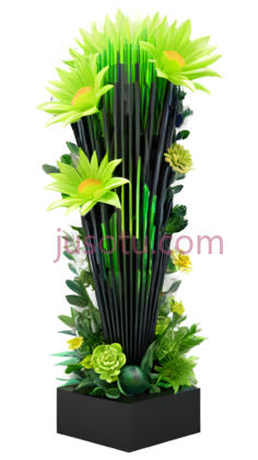 花束,现代,绿色PNG
