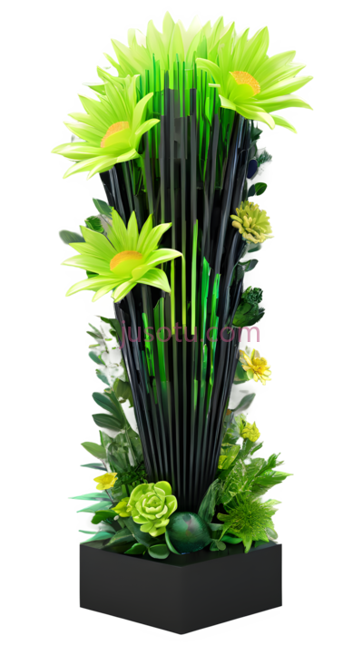 花束,现代,绿色, PNG