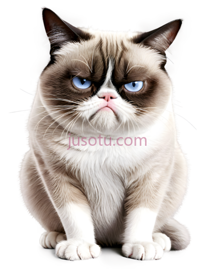 猫,不悦,白色,棕色, PNG