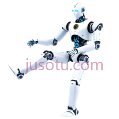 机器人,现代科技风,白色,蓝色PNG