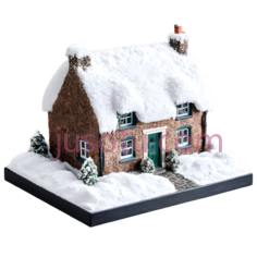 房屋,雪, PNG