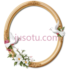 相框,复古,金色, PNG