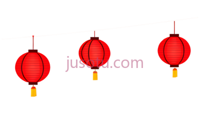 灯笼,中式,红色, PNG