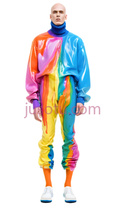 模特,时尚,彩虹PNG