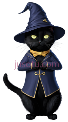 黑猫,魔法师,黑色PNG
