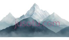 山脉,插画,白色,灰色PNG