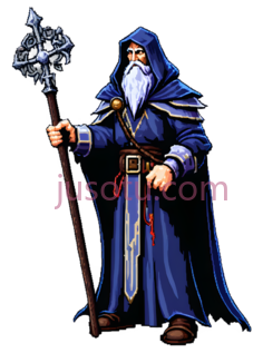 法师,奇幻,蓝色PNG