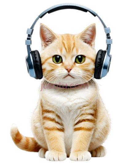 猫,卡通,橘色,白色, PNG