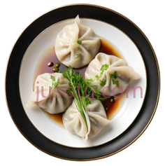 蒸饺,中式,白色,棕色PNG
