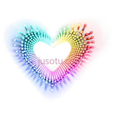 彩色心, PNG