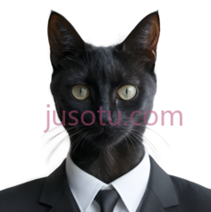 猫,正式,黑色PNG