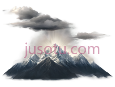 雪山,插画,白色,灰色PNG
