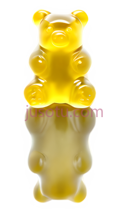 熊软糖,卡通,黄色PNG