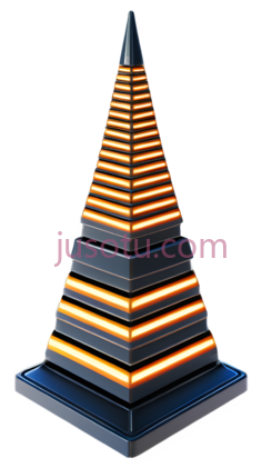 金字塔,现代,黑色,橙色PNG