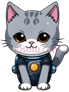 猫,卡通,灰色,白色,黑色PNG