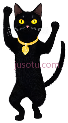 黑猫,卡通,黑色PNG