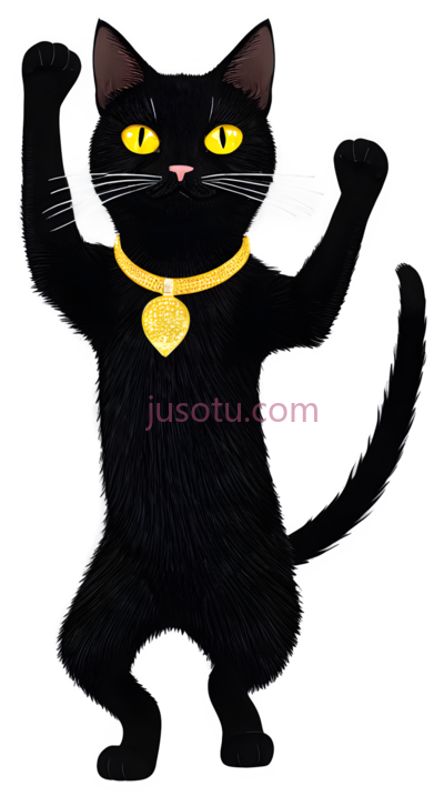 黑猫,卡通,黑色, PNG