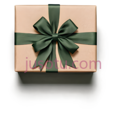 礼物盒,米色,绿色PNG