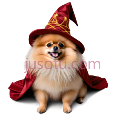 狗,魔法师,红色PNG